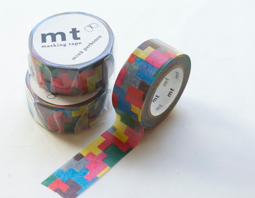 ミナ・ペルホネン のマステ 　puzzle　 サイズ：幅20mm×長さ10m