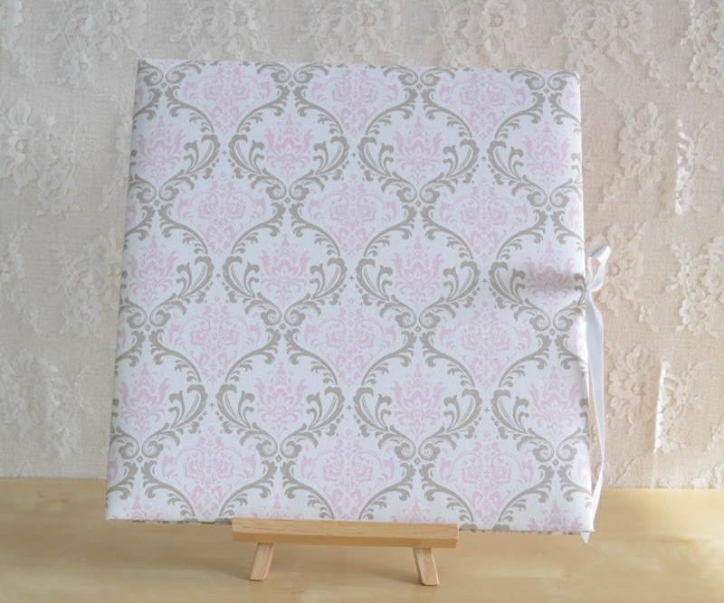 Damask Pink and Brown　(ダマスク） ベビーアルバムLサイズ