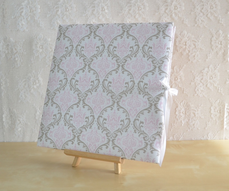 Damask Pink and Brown　(ダマスク） ベビーアルバムLサイズ