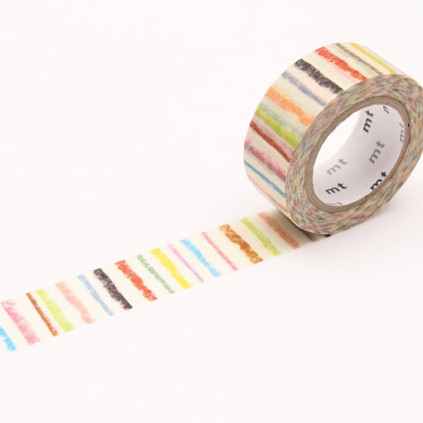 mt for kidsのマステ  しましま  サイズ：幅15mm×全長7m