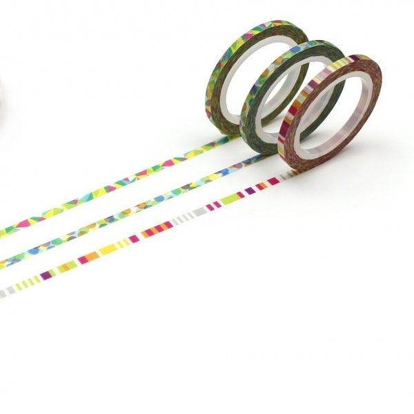 mtのマステ  mt slim3mm ポップ 3本セット  サイズ：幅3mm×全長10m