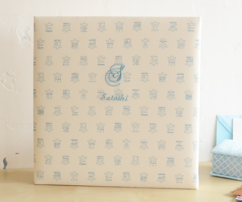 MONO CROWN Ⅱ(刺繍こみ) ベビーアルバム　Lサイズ