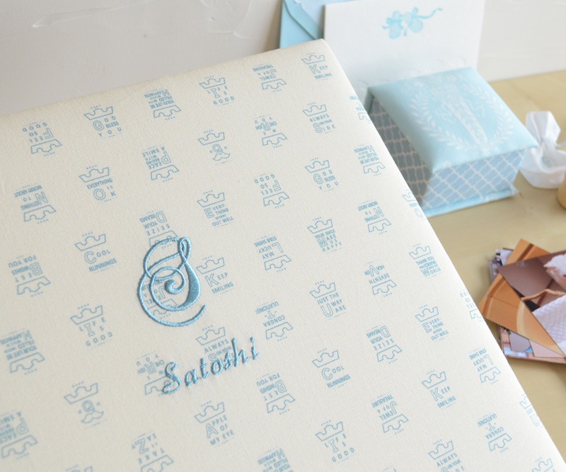 MONO CROWN Ⅱ(刺繍こみ) ベビーアルバム　Lサイズ