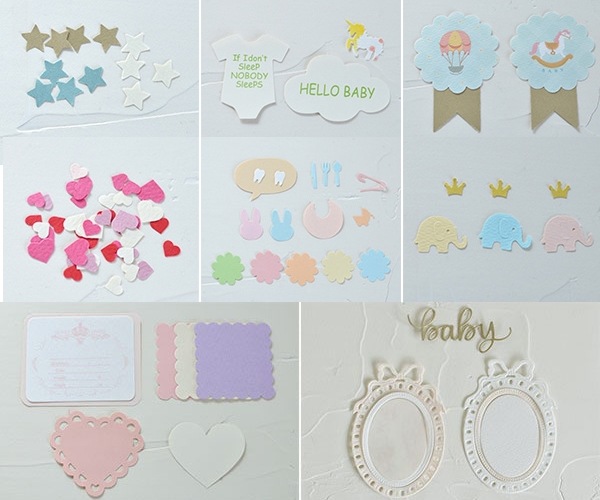 手作りアルバムデコレーションセットBaby (女の子)