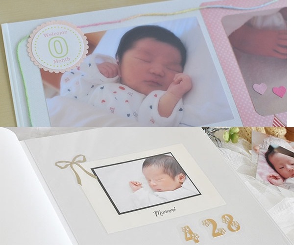 手作りアルバムデコレーションセットBaby (女の子)