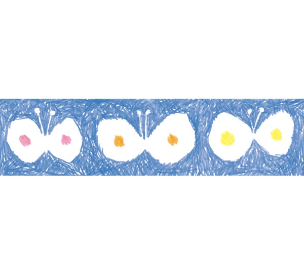 ミナ・ペルホネン ハナハナブルー (hana hana・blue) サイズ:幅30mm×長さ10m