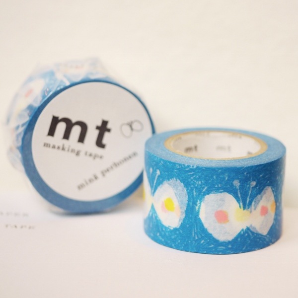 ミナ・ペルホネン ハナハナブルー (hana hana・blue) サイズ:幅30mm×長さ10m