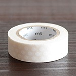 mtのマステ   deco  (ドット・ホワイト)　サイズ：幅15mm×長さ10m