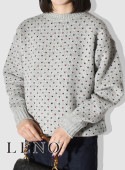 LENO リノ BIRD'S-EYE JACQUARD SWEATER バーズアイ ジャガード セーター ニット レディース メンズ H2202-K006