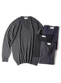JOHN SMEDLEY/24G　V　NECK SWEATER|24G メリノウール Vネックセーター|J|ブランドリスト