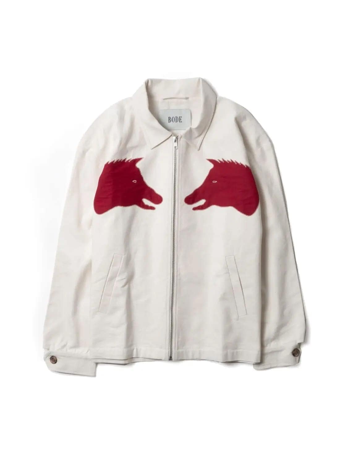 BODE(ボーディ)/BOAR APPLIQUE JACKET（ボア アップリケ ジャケット