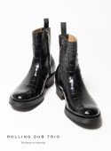 ROLLING DUB TRIO(ローリング ダブ トリオ)GLEANERS ZIP -Crocodile(グリーナーズ ジップ クロコダイル)ウエスタンブーツ レザー ブーツ サイドジップ メンズ|