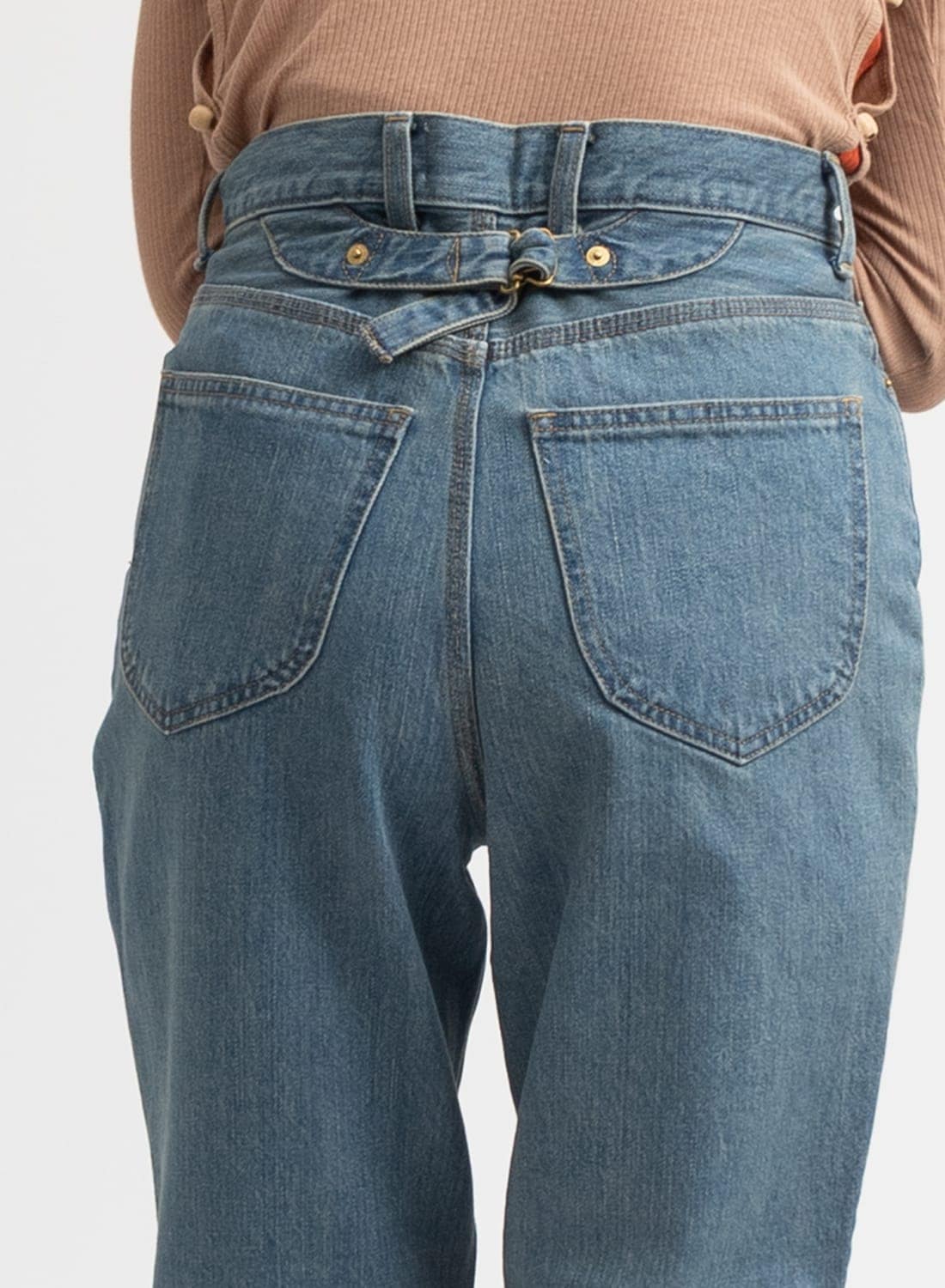 Tu es mon tresor デニムパンツ 0サイズ　リボン付き　ジーンズ Tu es mon tresor デニムパンツ 0サイズ リボン付き ジーンズ Tu