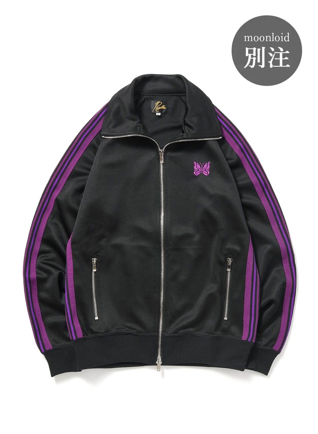 【キンゴジ。】　　ニードルス ジップフーディ サイズM 黒 キンゴジ。様専用】 ニードルス ジップフーディ サイズM 黒