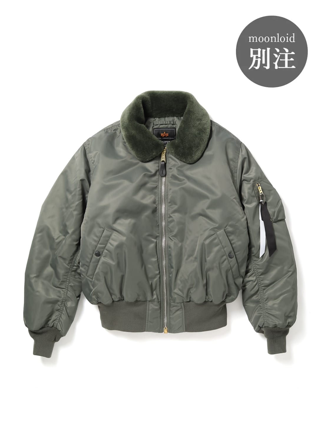 ALPHA×MOONLOID(アルファ×ムーンロイド)別注 DOWN MA-1 ALPHA(アルファ)別注 DOWN MA-1(ダウン MA-1)フライトジャケット