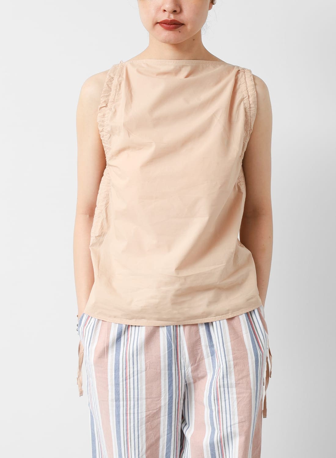 EUCHRONIA（ユークロニア）Stretch lace short sleeve tee（ストレッチ