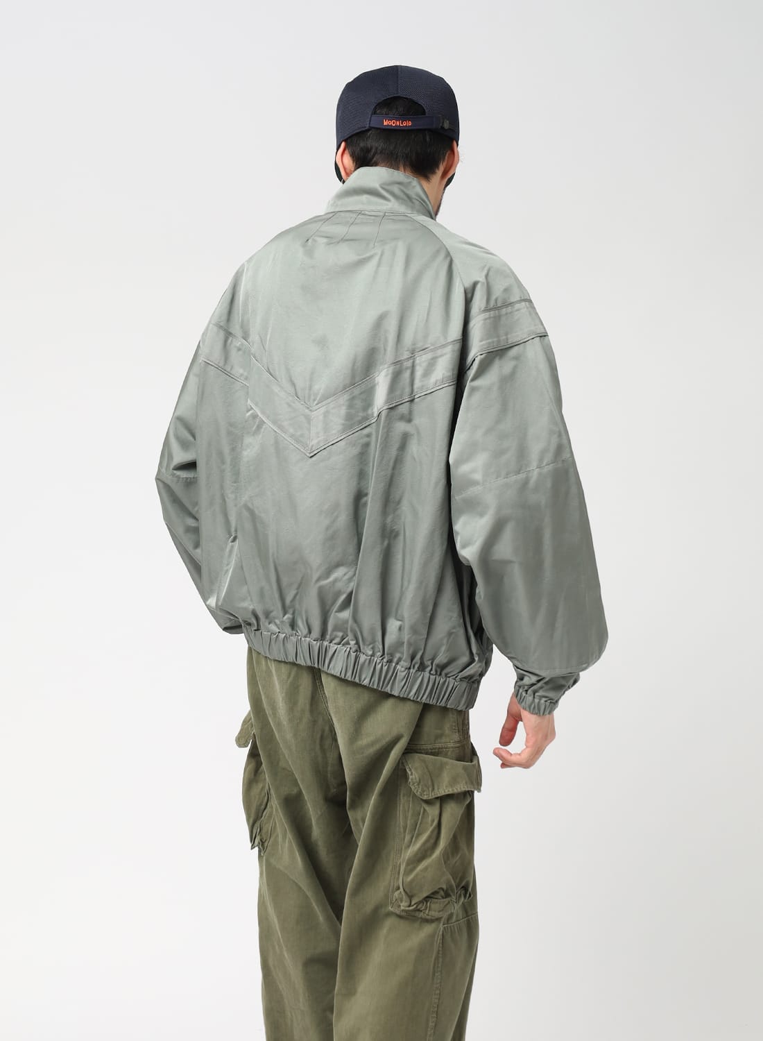 SEVEN BY SEVEN シルク スナップジャケット 7x7 SEVEN BY SEVEN（セブンバイセブン）TRAINING BLOUSON- Silk / Nylon