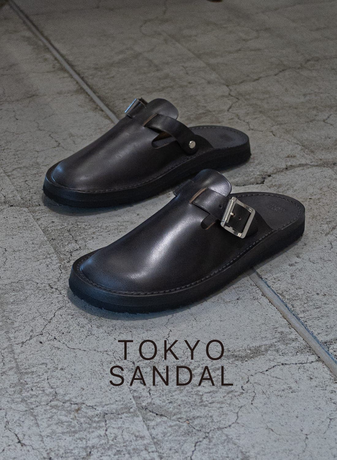 トウキョウサンダルボイドブラックディアスキンローリングダブトリオ