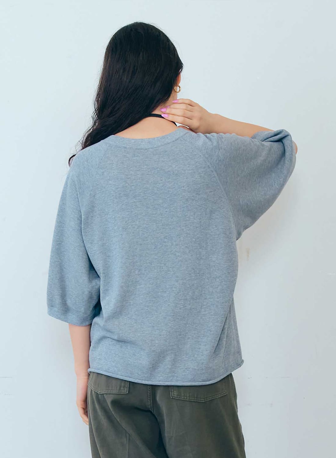 Shinzone(シンゾーン)/INLAYED HALF SLEEVE TEE(ハーフ スリーブ