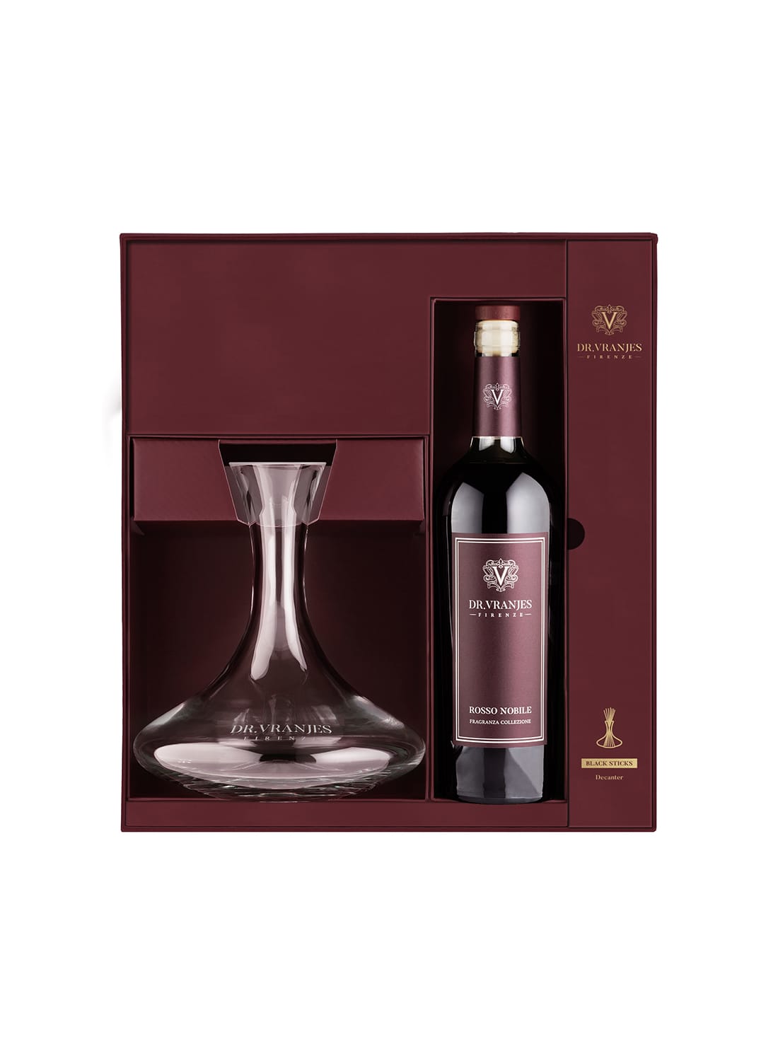ドット—ル・ヴラニエス ロッソ・ノービレ ROSSO NOBILE DECANTER AND BORDEAUX BOTTLE|ロッソ ノービレ
