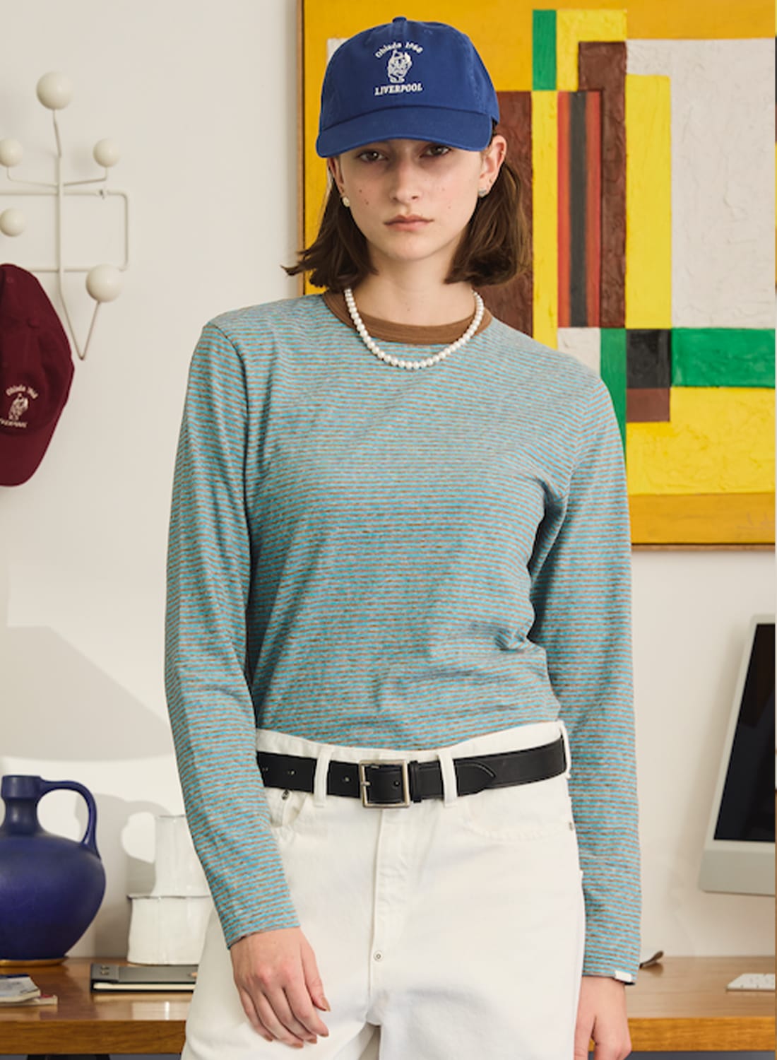 Oblada(オブラダ)/MULTI BORDER LONG TEE(マルチボーダーロングT)/2026