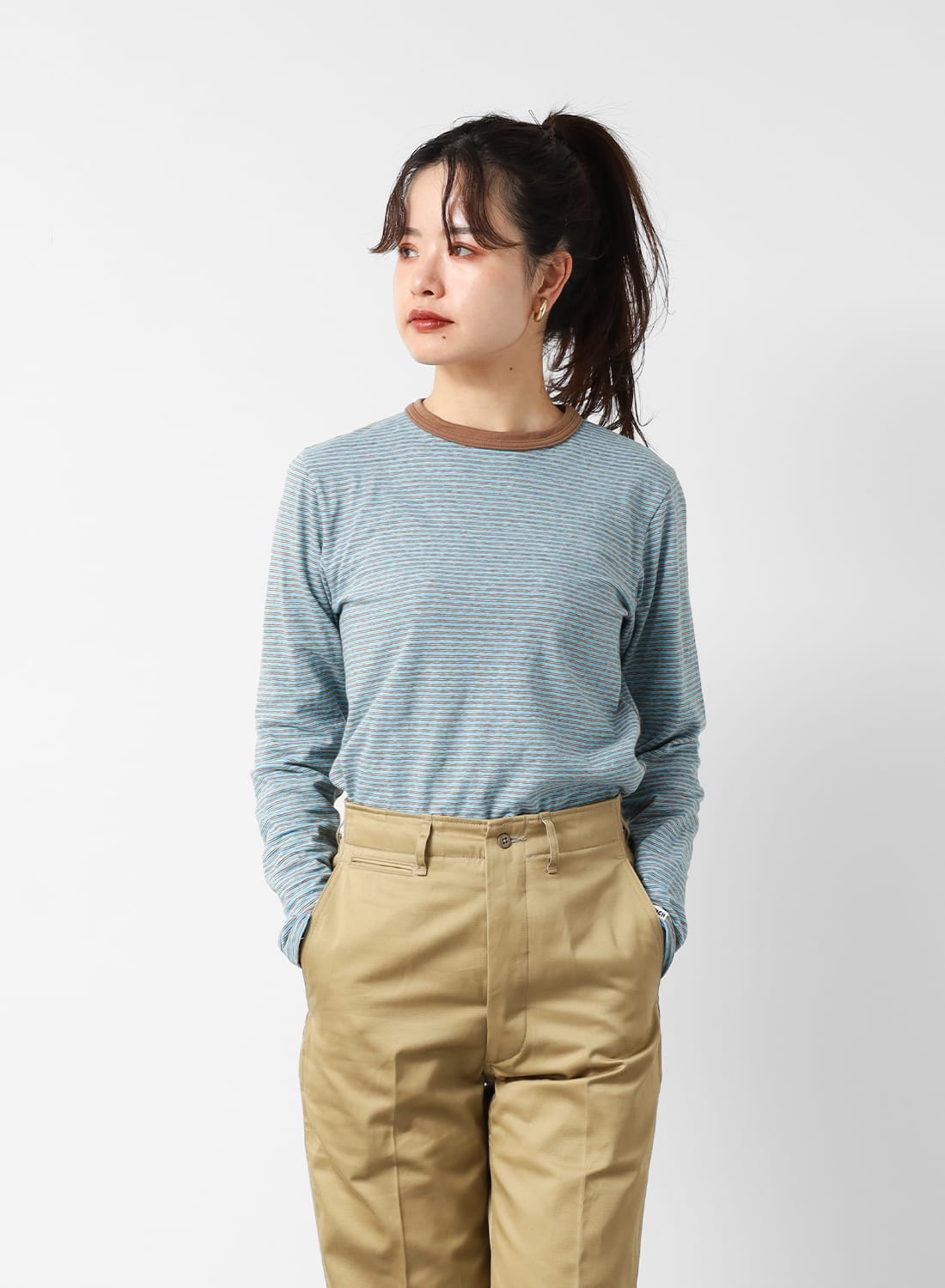 Oblada(オブラダ)/MULTI BORDER LONG TEE(マルチボーダーロングT)/2026