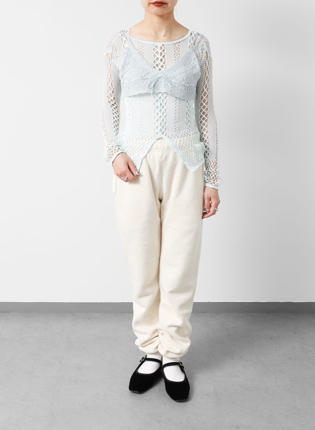 EUCHRONIA（ユークロニア）Silk lace bustier（シルク レース ビスチェ