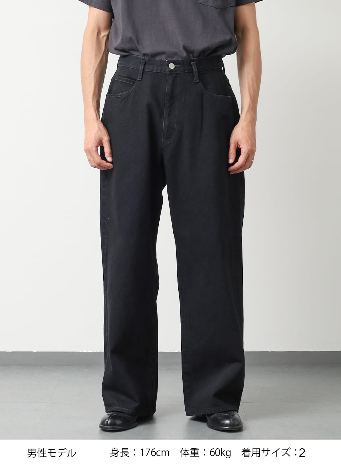 BLACK DENIM ASHLEY JEANS|ブラックデニム アシュリージーンズブラック