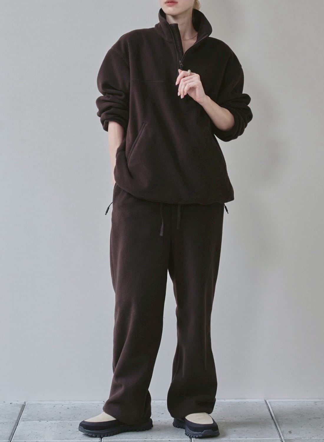 HALFZIP FLEECE PULLOVER|ハーフジップ フリース プルオーバーハーフ