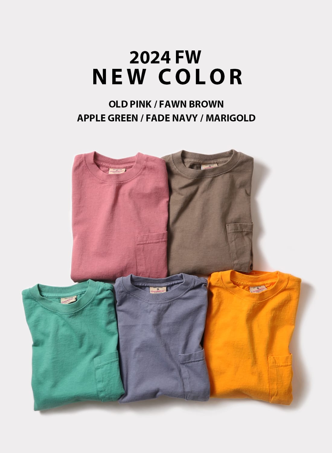 国内正規品】グッドウェア Goodwear ポケT TEE ポケット Tシャツ 長袖 