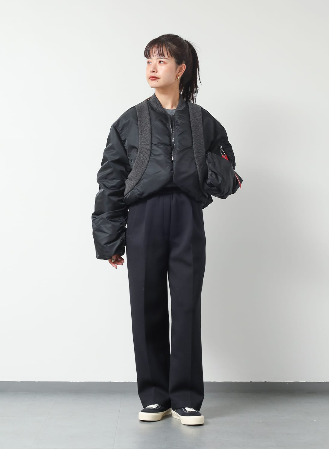 ALPHA INDUSTRIES(アルファ インダストリーズ)/KNIT RIB MA-1 FLIGHT