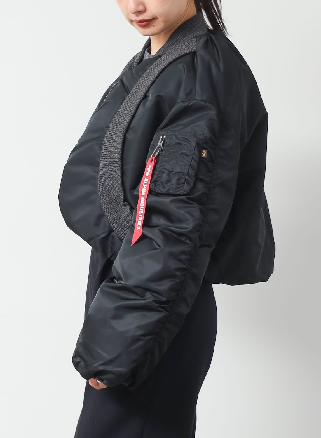 ALPHA INDUSTRIES(アルファ インダストリーズ)/KNIT RIB MA-1 FLIGHT