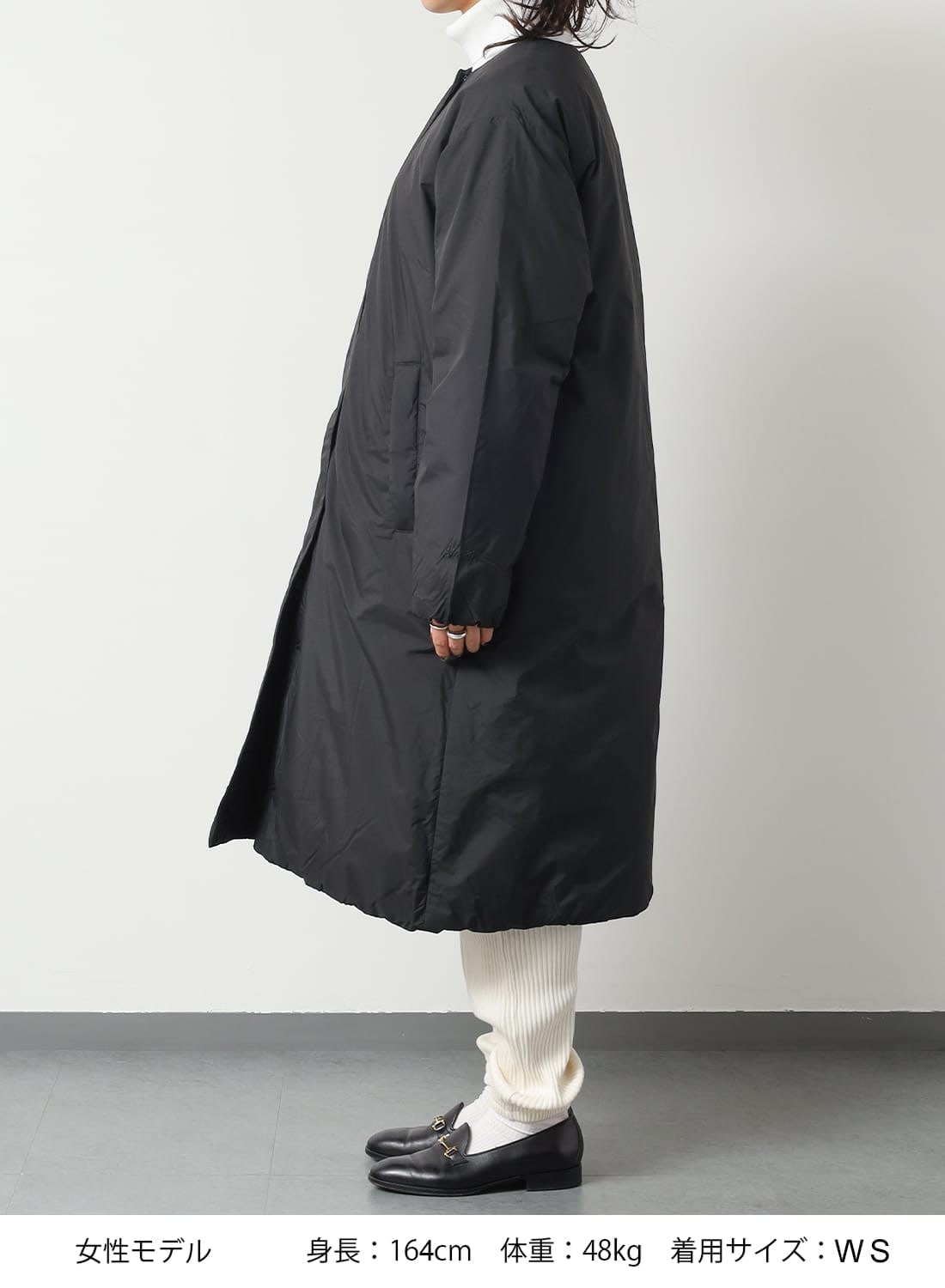 NANGA(ナンガ) NO COLLAR DOWN COAT(ノーカラーダウンコート