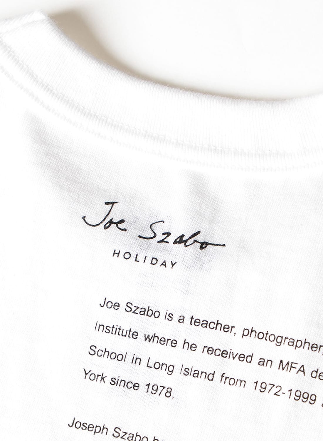 HOLIDAY（ホリデイ）SUPER FINE DRY CROPPED L/S T-SHIRT(Joe Szabo