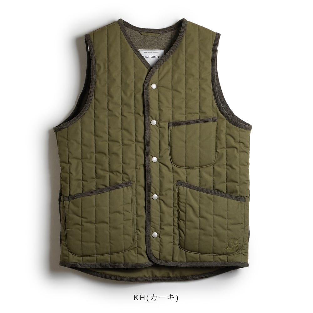 トップス NORDISK TECHNICAL COTTON CAMP VEST KHAKI NORDISK TECHNICAL COTTON CAMP VEST KHAKI
