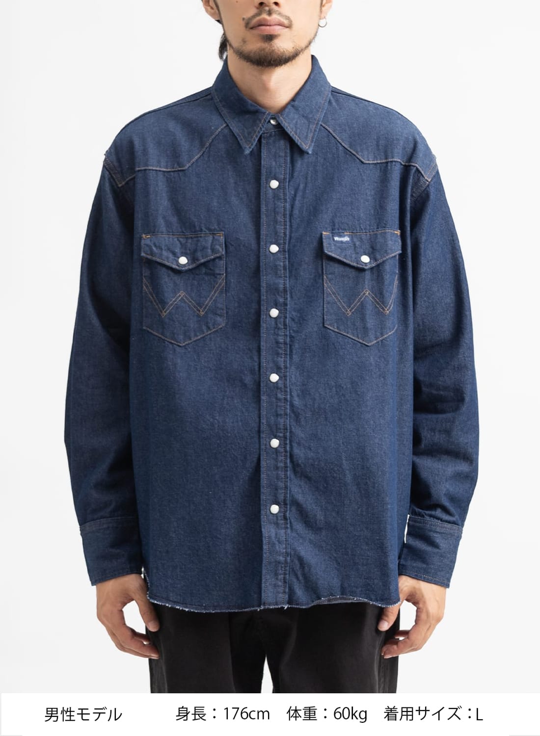 CGS.×Wrangler 近く デニムウエスタンシャツ メンズ M 完売品 古着 