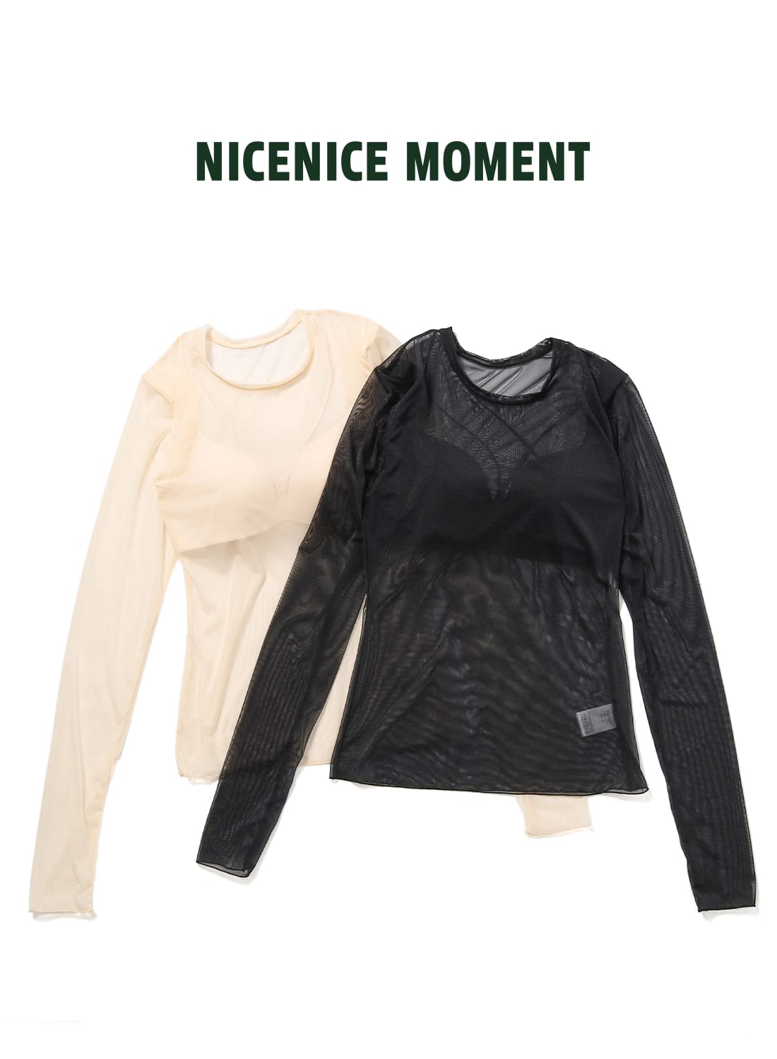 NICENICE MOMENT(ナイスナイス モーメント)/MESH LS SHELL(メッシュ
