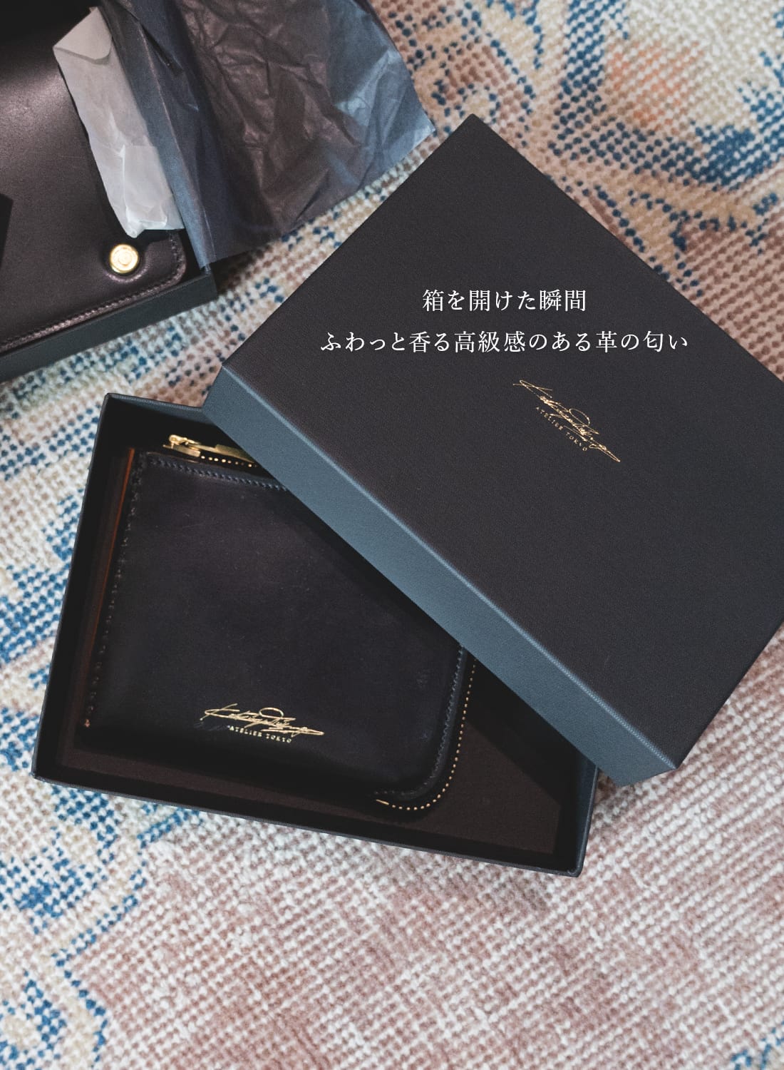 L MULTI WALLET (CORDOVAN LEATHER)|L字ウォレットL字ウォレット| MOONLOID