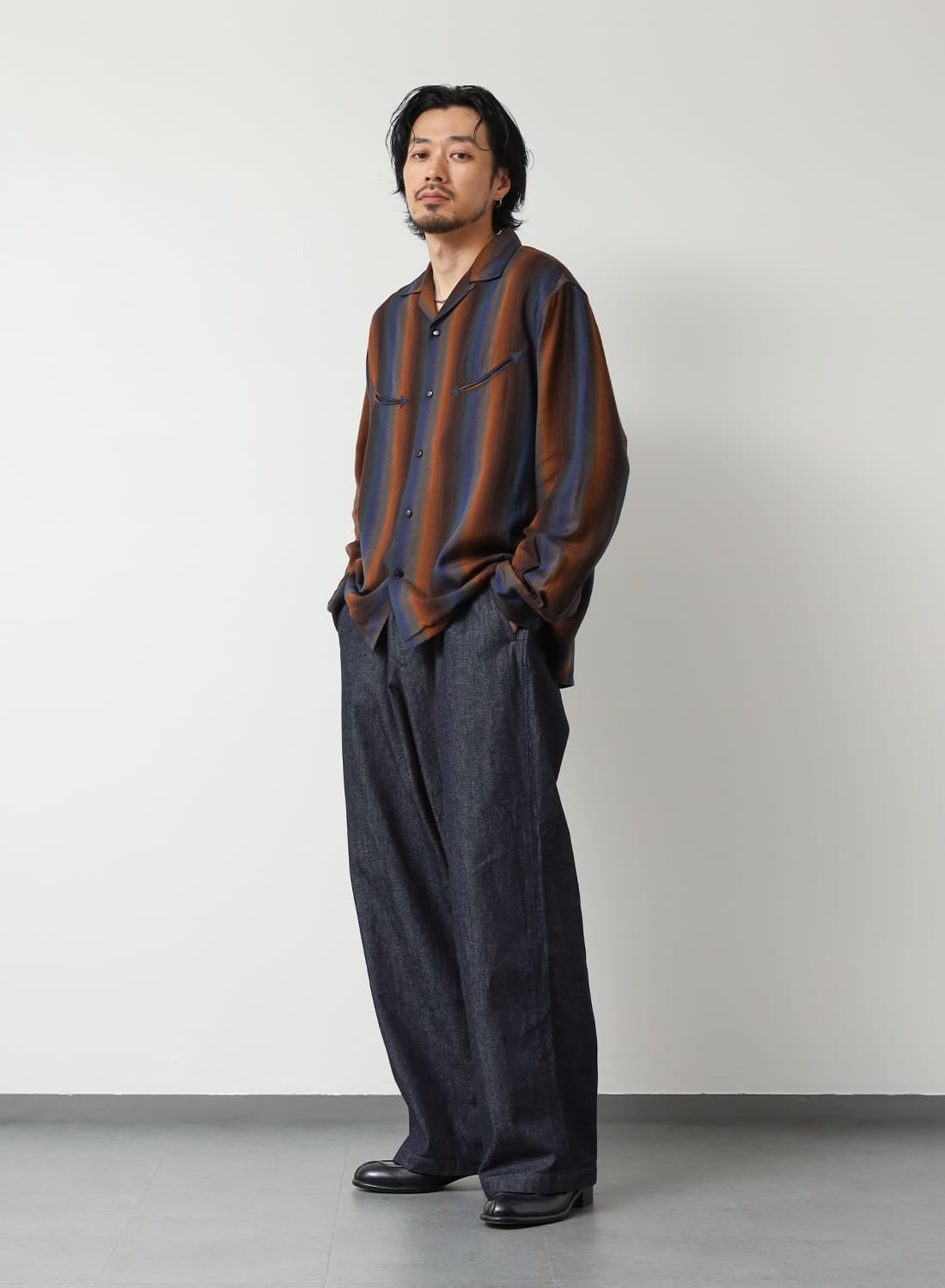 SEVEN BY SEVEN（セブンバイセブン）SMILE POCKET OPEN COLLAR SHIRTS