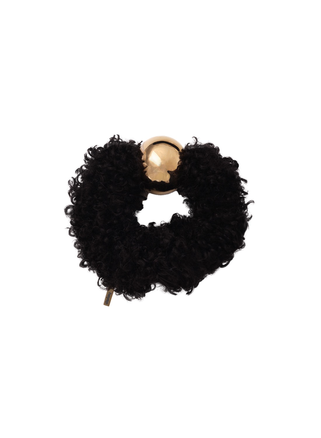 heyep(ヘイップ)Ball Faux Scrunchie-Medium(ボール フェイクファー
