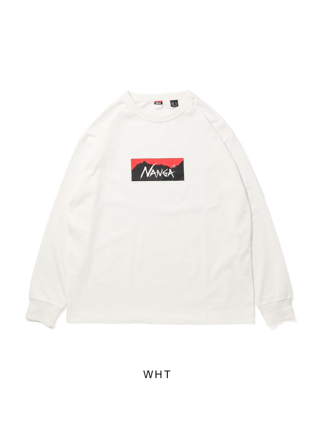 NANGA（ナンガ）ECO HYBRID BOX LOGO L/S TEE（エコハイブリッド