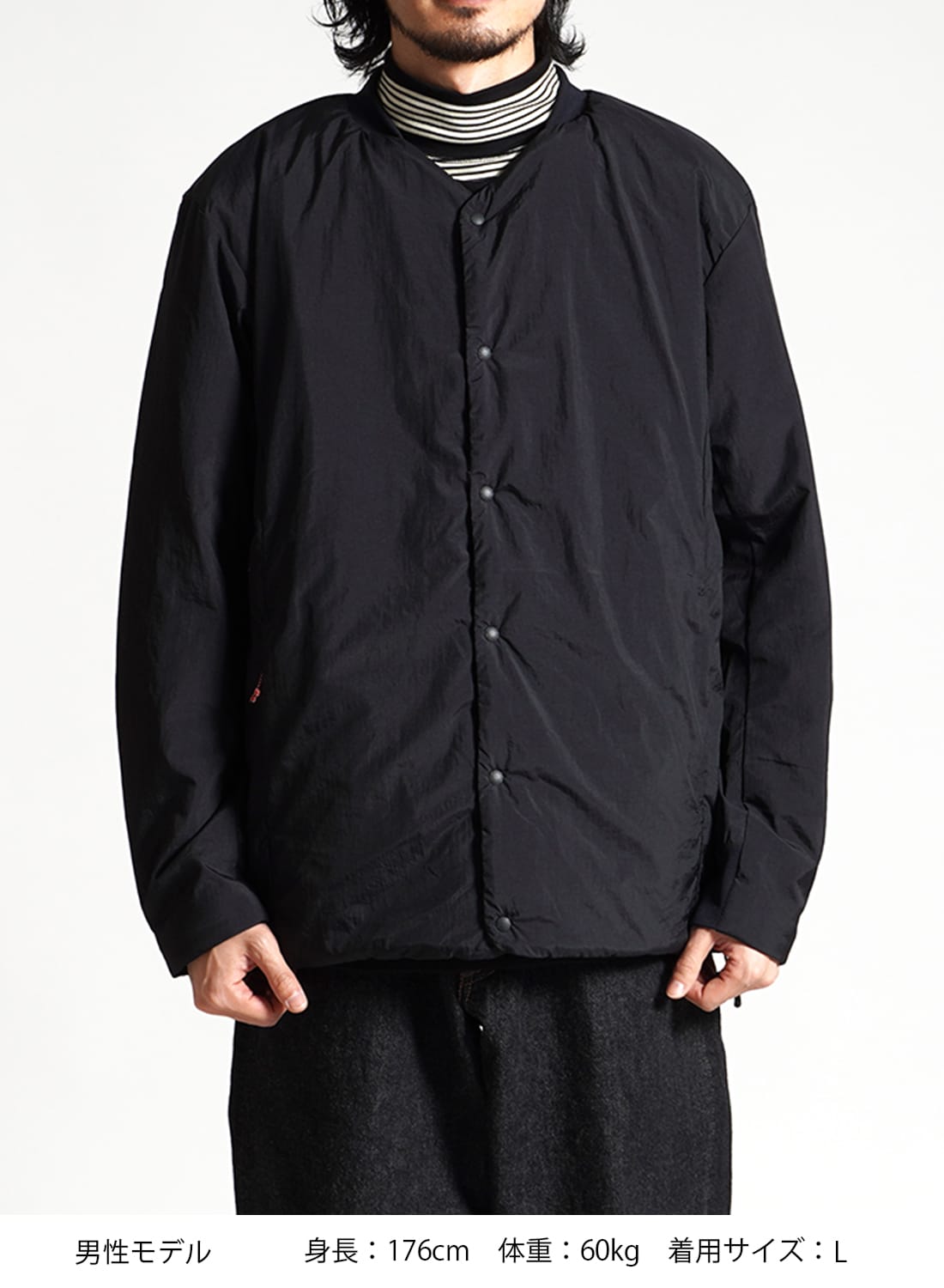 NANGA ナンガ ノーカラーソフトダウンカーディガン インナーダウン  