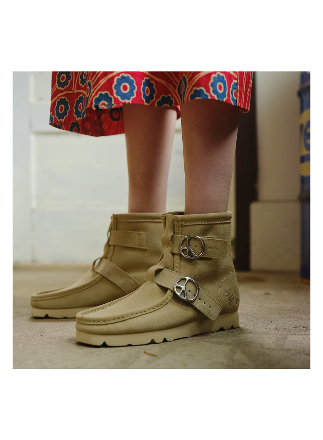 NEEDLES（ニードルズ）Wallabee Hi - Peace Buckle （ワラビー ハイ