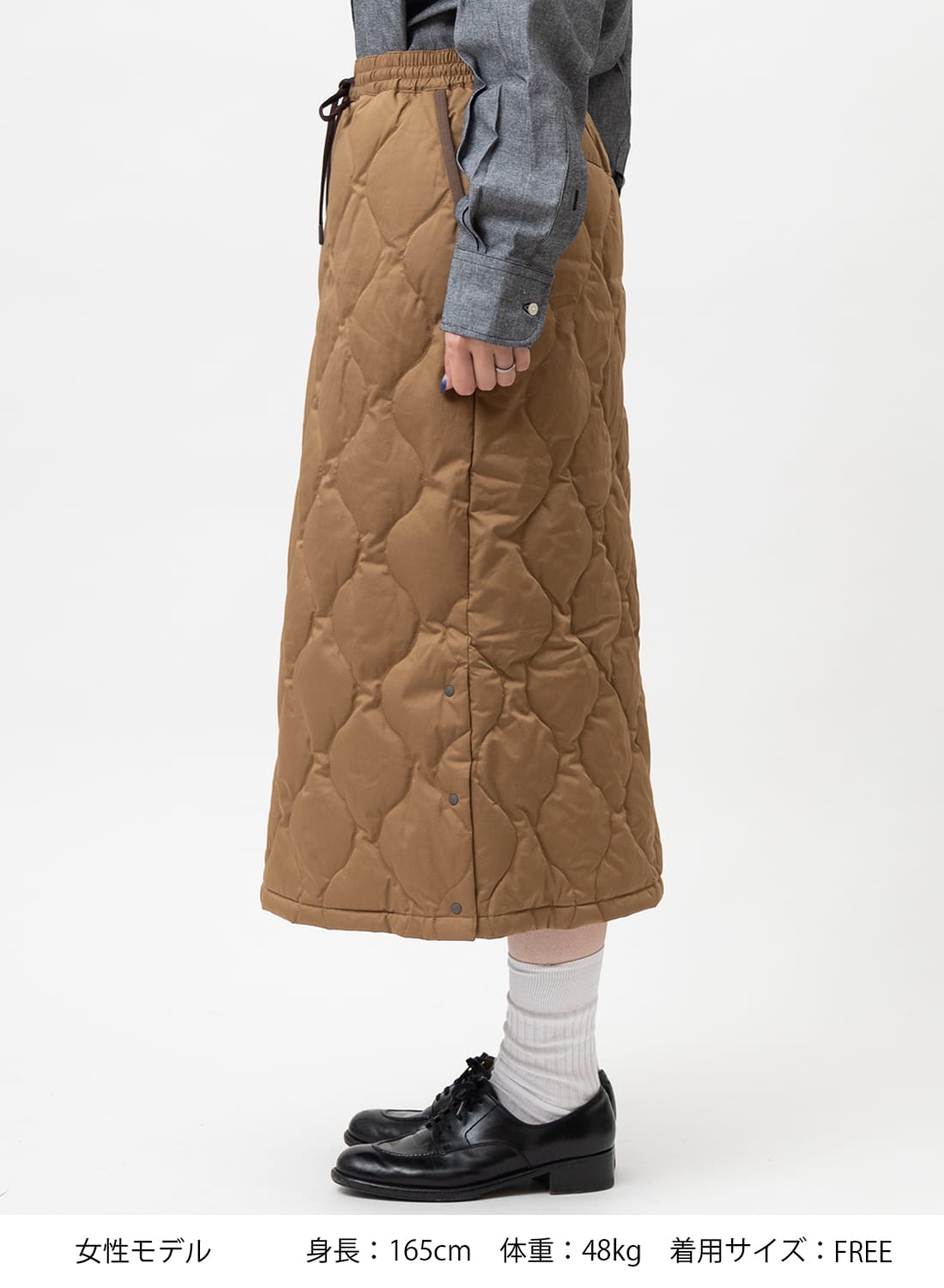 ナンガ NANGA COTTON ONION QUILT DOWN SKIRT コットンオニオンキルト 