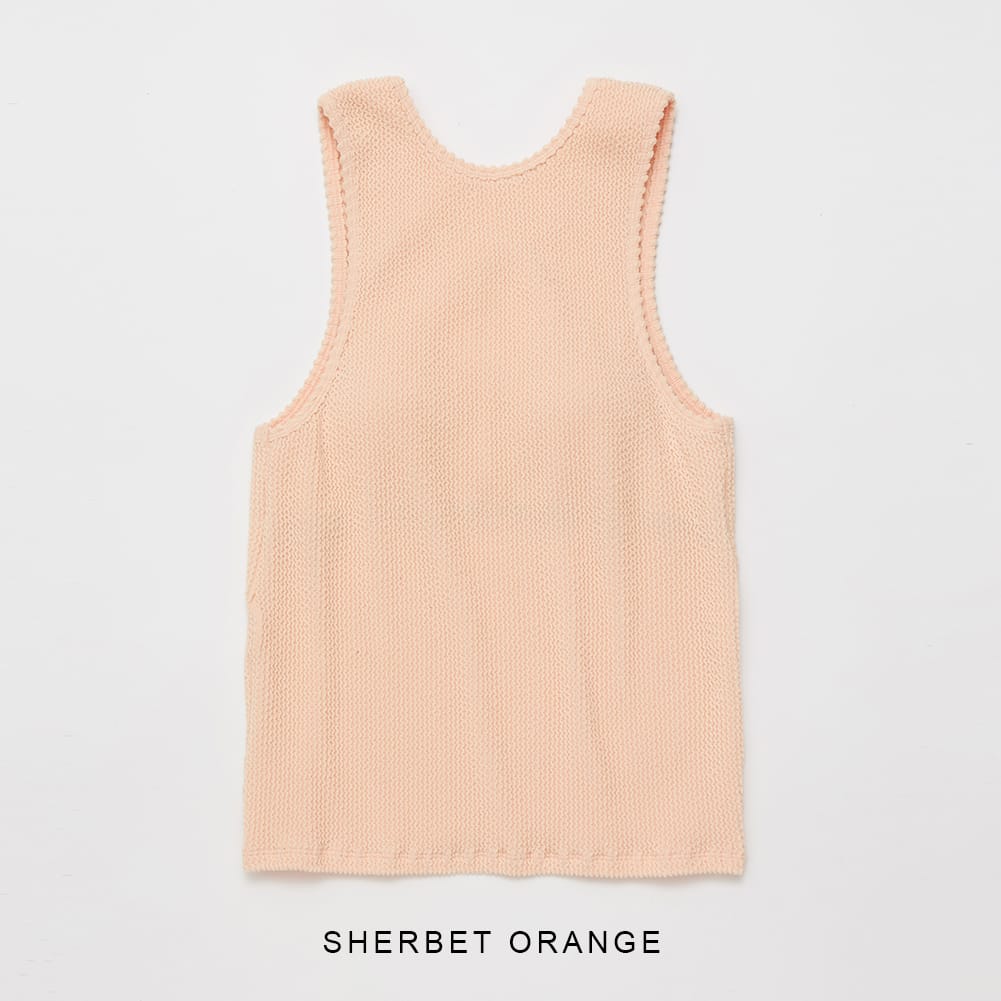 babaco ババコ Shrink Rib Knit Tank シュリンク リブ ニット タンク 