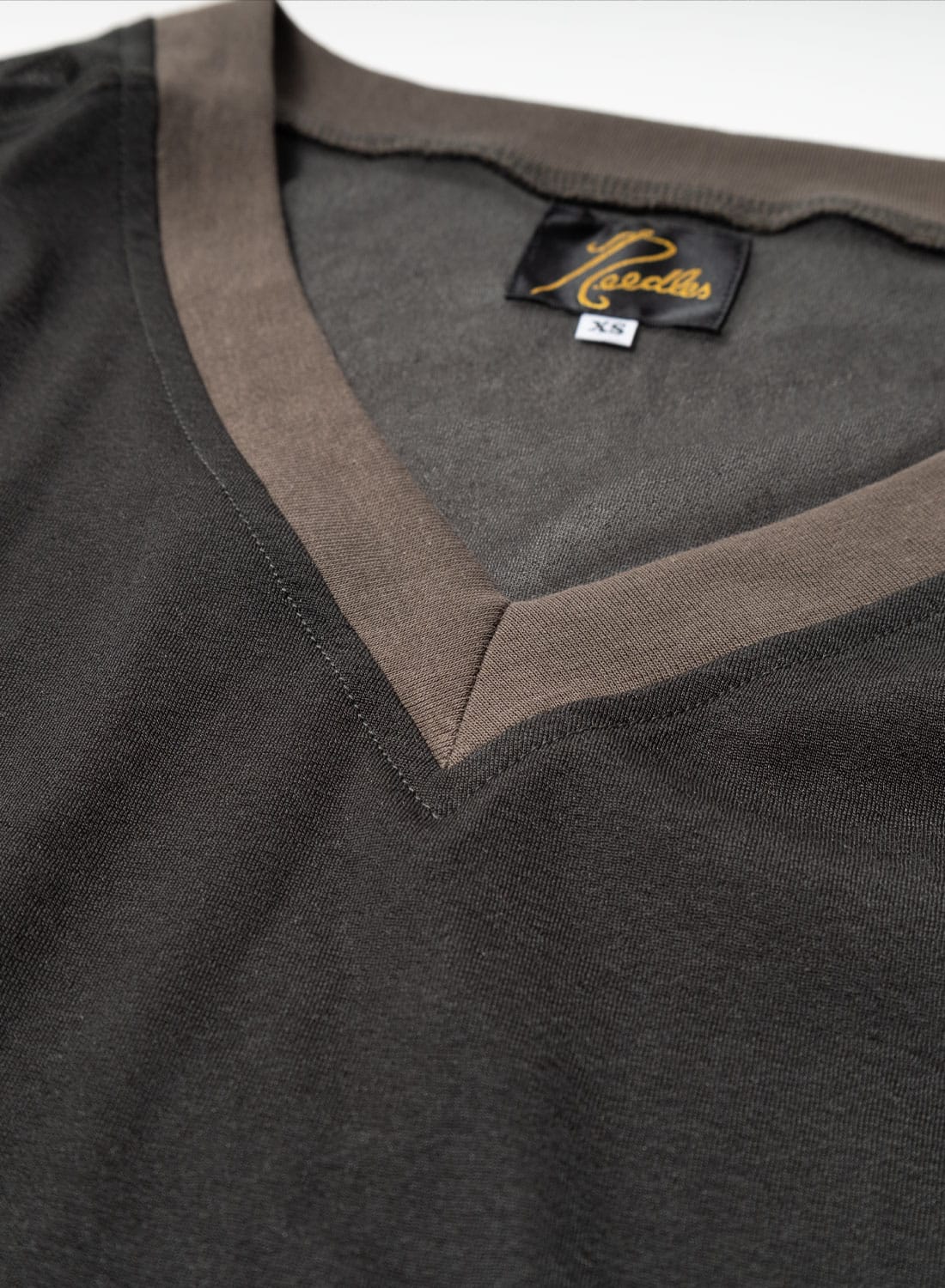 NEEDLES(ニードルズ)/L/S V Neck Tee-Poly Tricot Chiffon(ロング 