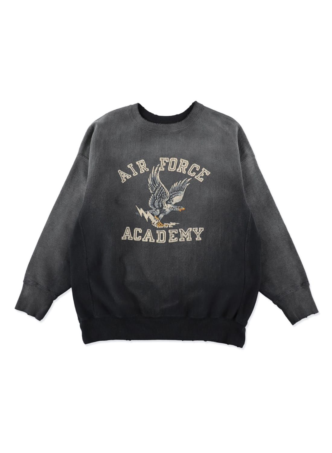 BOWWOW スウェット ビンテージ加工 フェード加工 BOW WOW（バウワウ）U.S. AIR FORCE EAGLE SWEATSHIRT AGED（U.S. エア