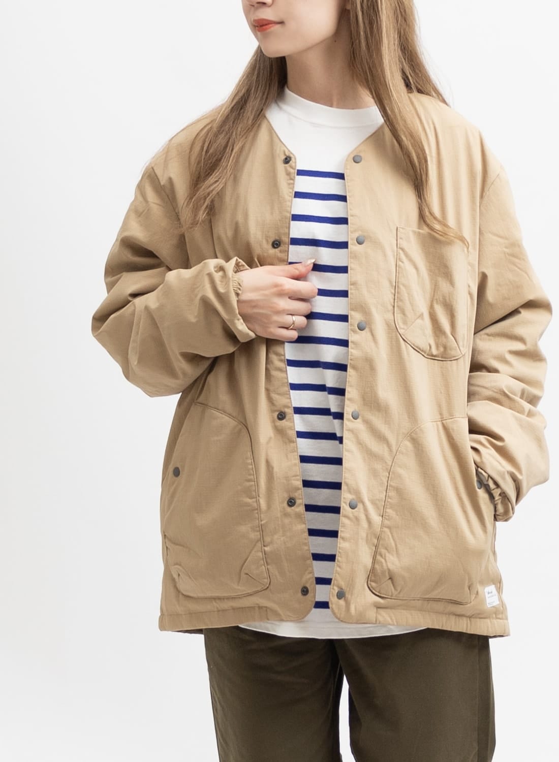 NANGA(ナンガ)TAKIBI RIPSTOP INNER DOWN CARDIGAN(タキビ リップス  