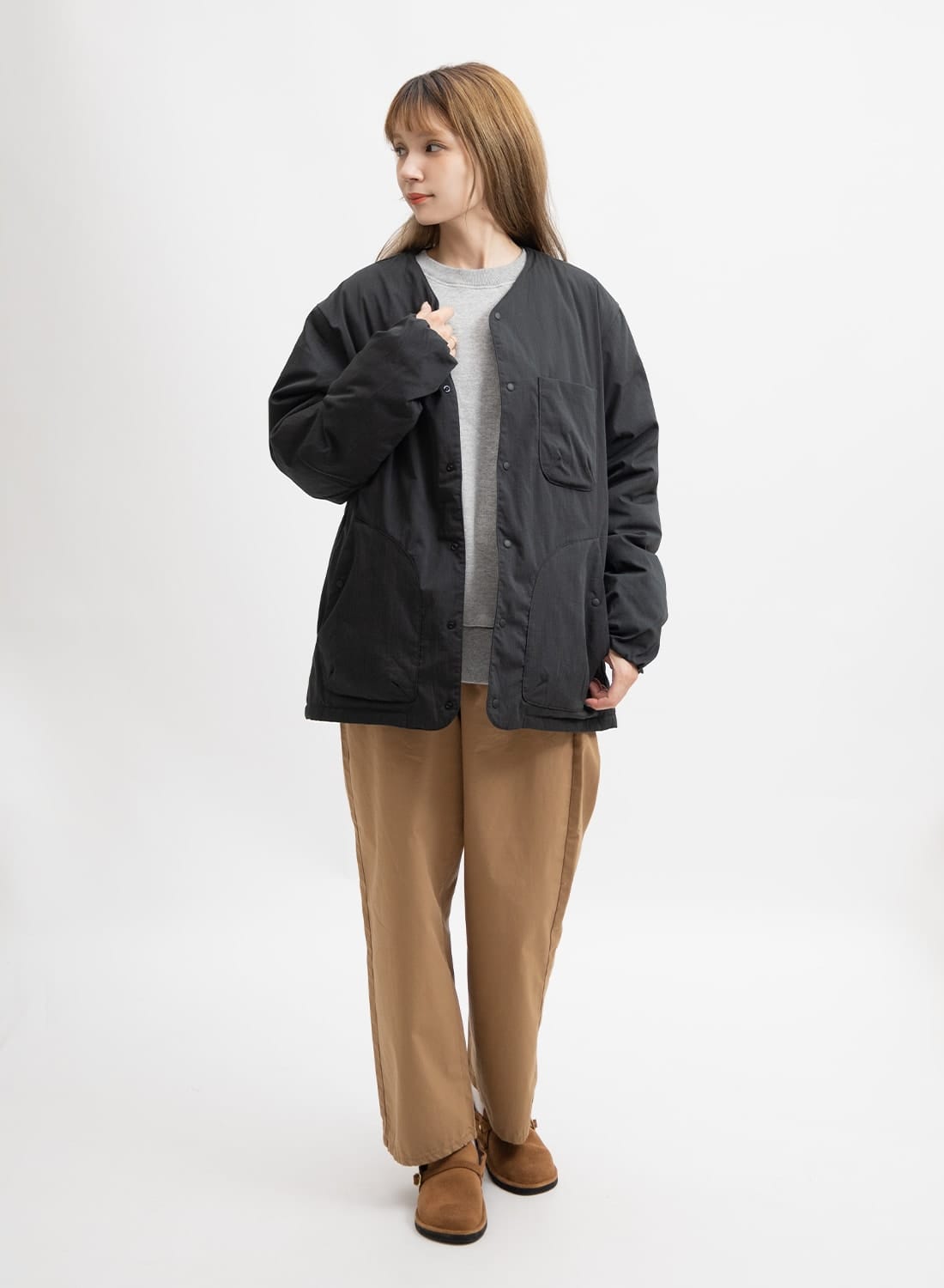 ナンガダウンTAKIBI RIPSTOP INNER DOWN CARDIGAN