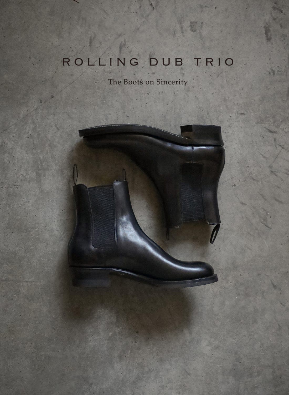 ROLLING DUB TRIO（ローリングダブトリオ）GRIFFIN SIDE GORE - BLACK